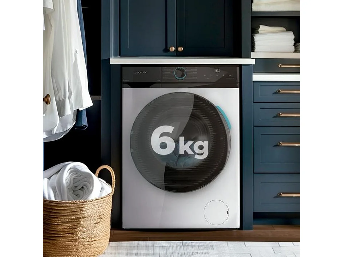 Lavadora carga frontal Cecotec Bolero DressCode 6160 6kg 1200 rpm 11 programas A blanco 60 cm
