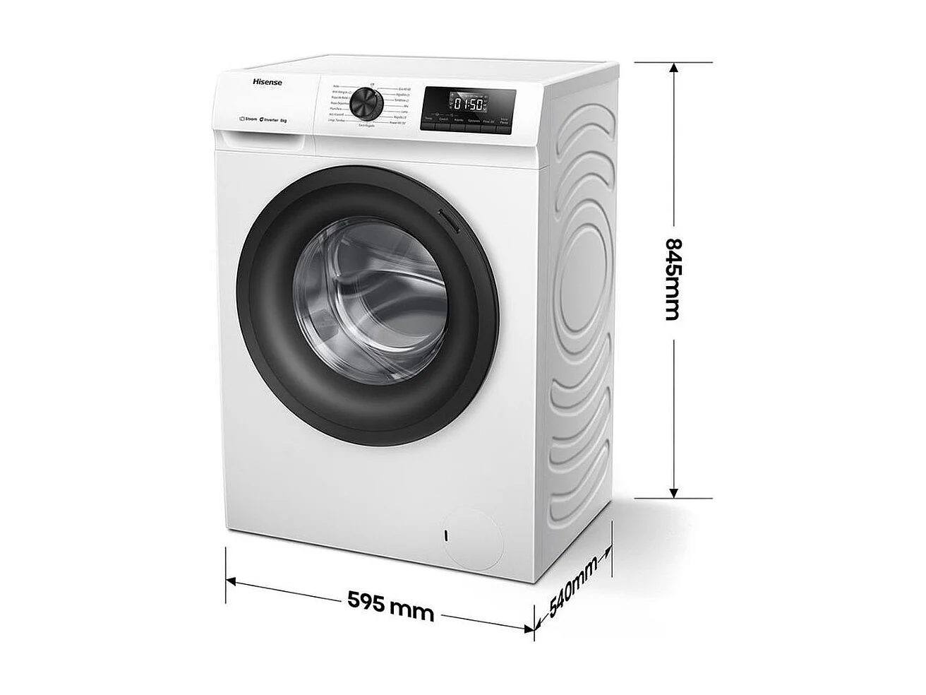 Lavadora carga frontal Hisense WF1Q8041BW 8kg 1400 rpm 15 programas A blanco 60 cm