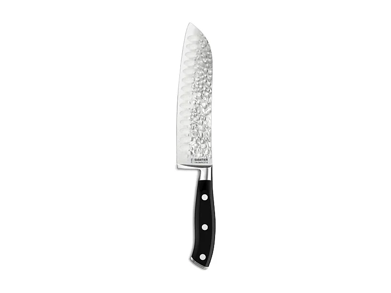 Cuchillo Santoku Carbon Sabatier inox/negro 30 cm