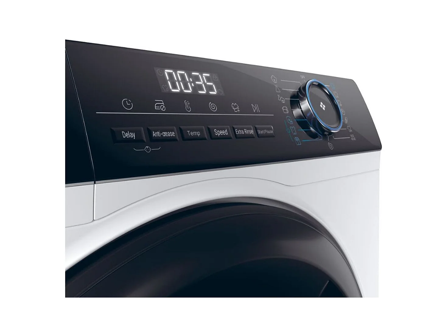 Lavadora carga frontal Haier I-Pro-Series 3 10kg 1400 rpm 15 programas A blanco/negro 60 cm