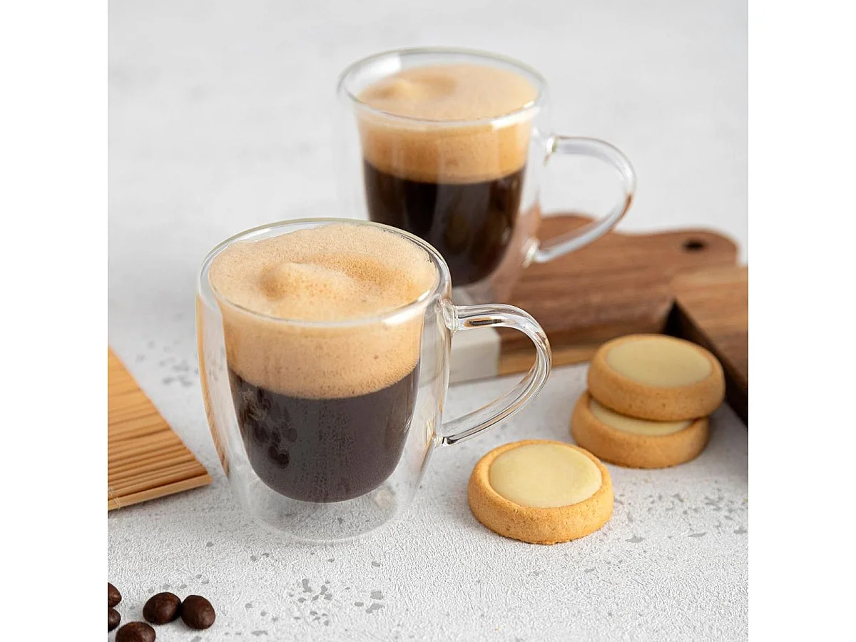 Pack de 6 tazas Serenia Quid vidrio 8 cl