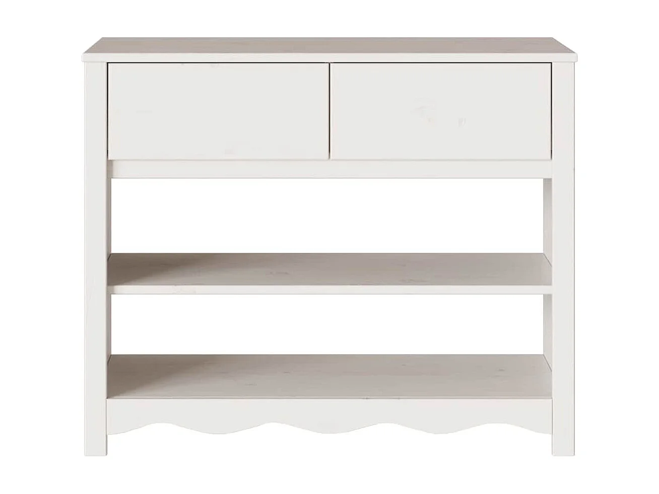 Konsolentisch mit Schubladen Drammen Weiß 89,5 x 37 x 73 cm