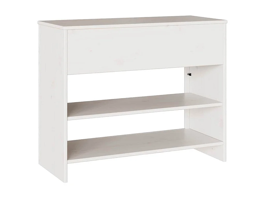 Table console avec tiroir Drammen Blanc 89,5 x 37 x 73 cm