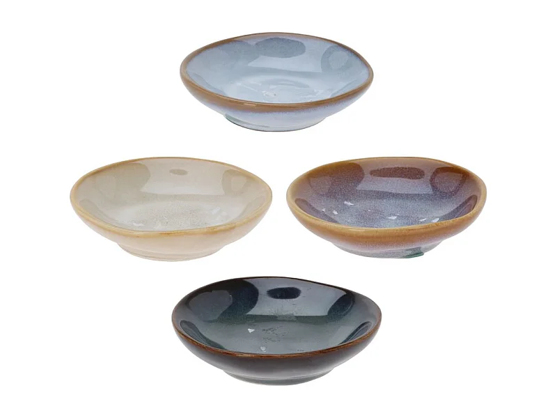 Pack de 4 bowl diseño redondo multicolor