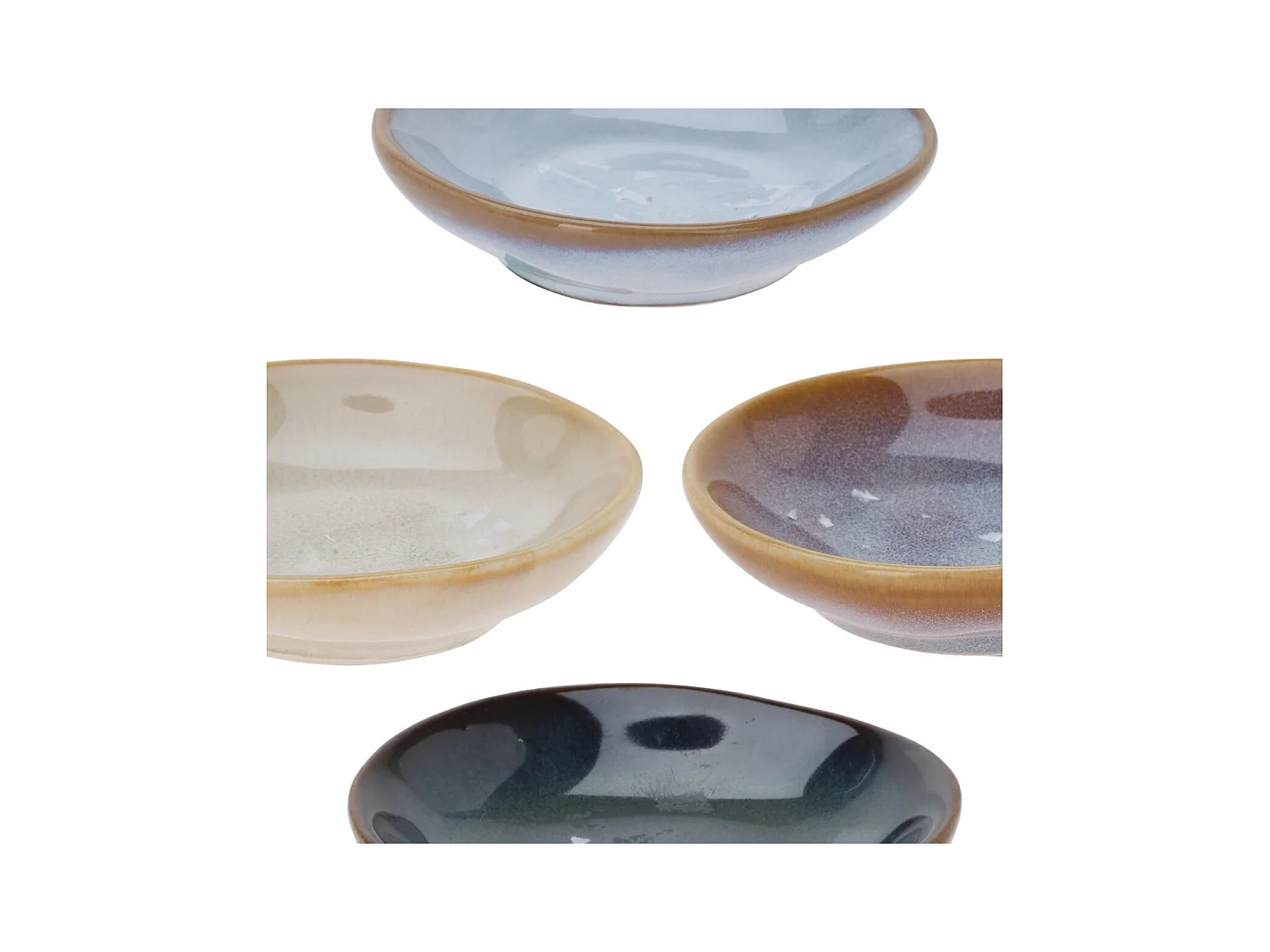 Pack de 4 bowl diseño redondo multicolor