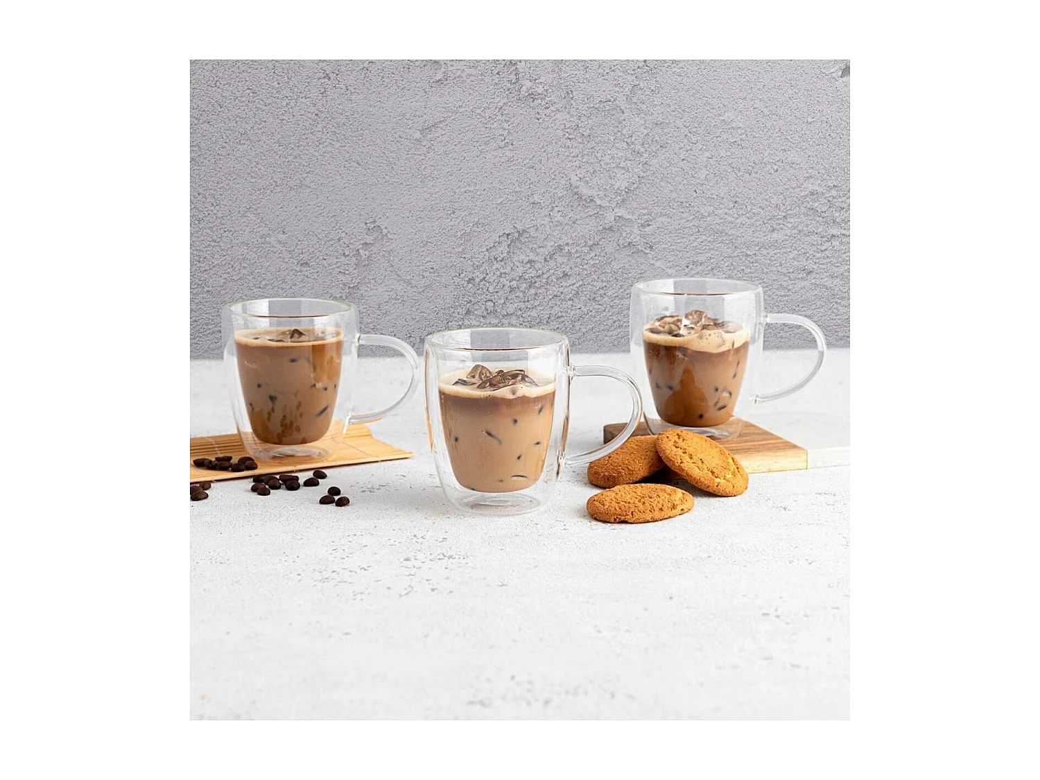 Pack de 6 tazas Serenia Quid vidrio 30 cl