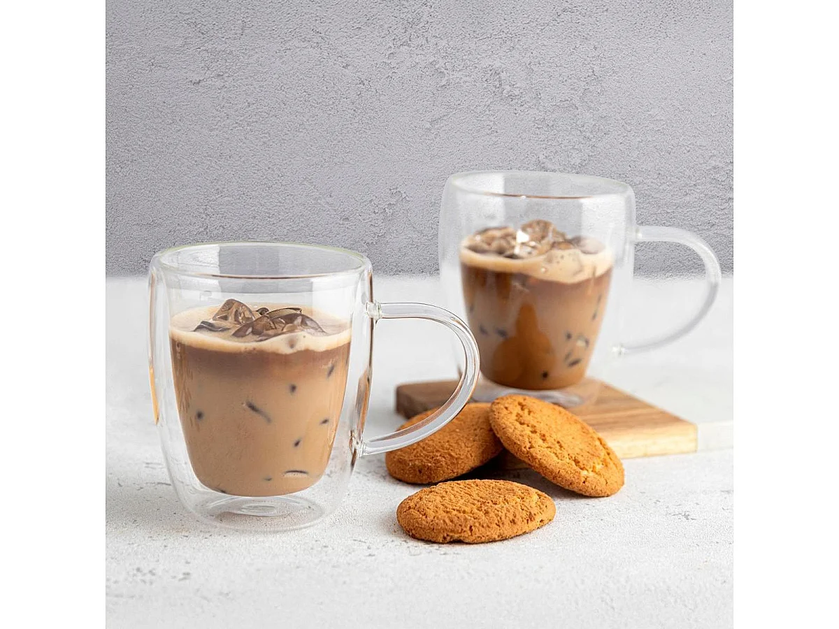 Pack de 6 tazas Serenia Quid vidrio 30 cl