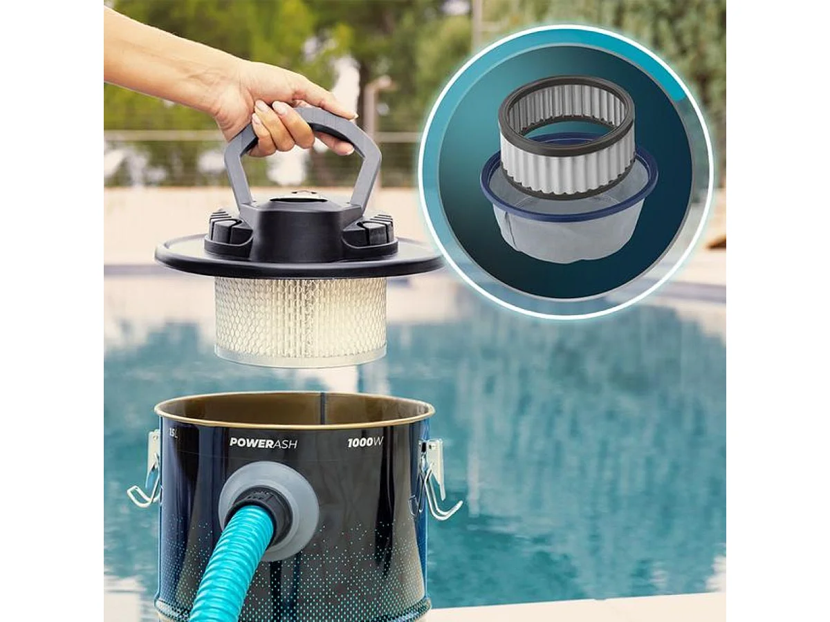 Aspirador de cenizas Cecotec Conga Ash 3000 Home 1000W 15L 15kPa acero inox