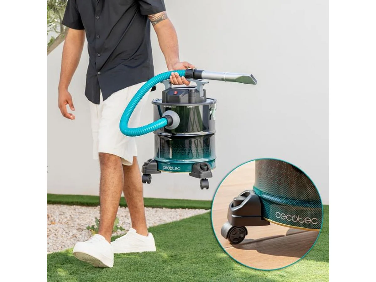 Aspirador de cenizas Cecotec Conga Ash 5000 Free 1200W 20L 18kPa acero inox