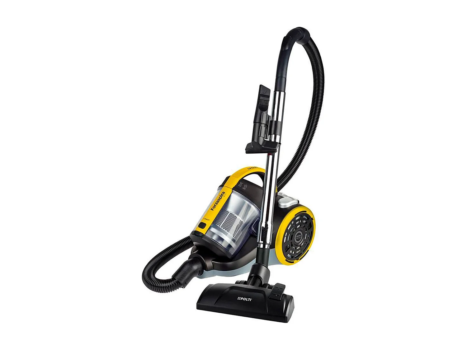 Aspirador de trineo Polti Forzaspira C115 Plus 800W 2L con accesorios negro