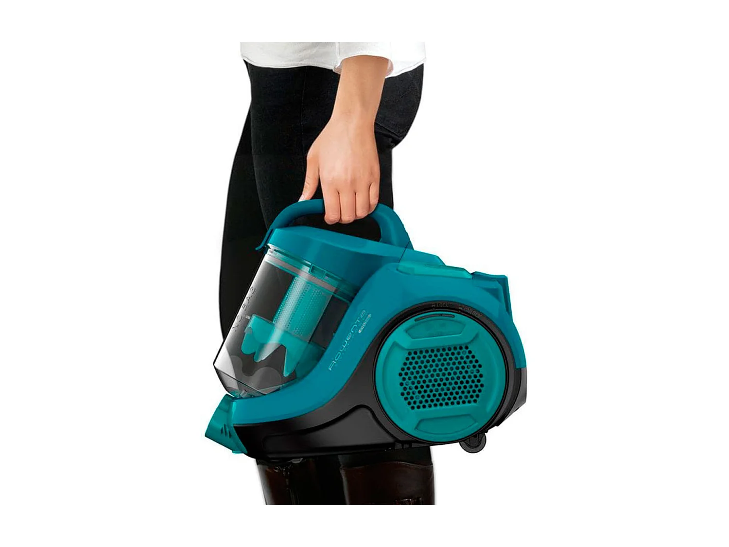Aspirador de trineo Swift Power Cyclonic Rowenta 750W 1,2L con accesorios azul turquesa