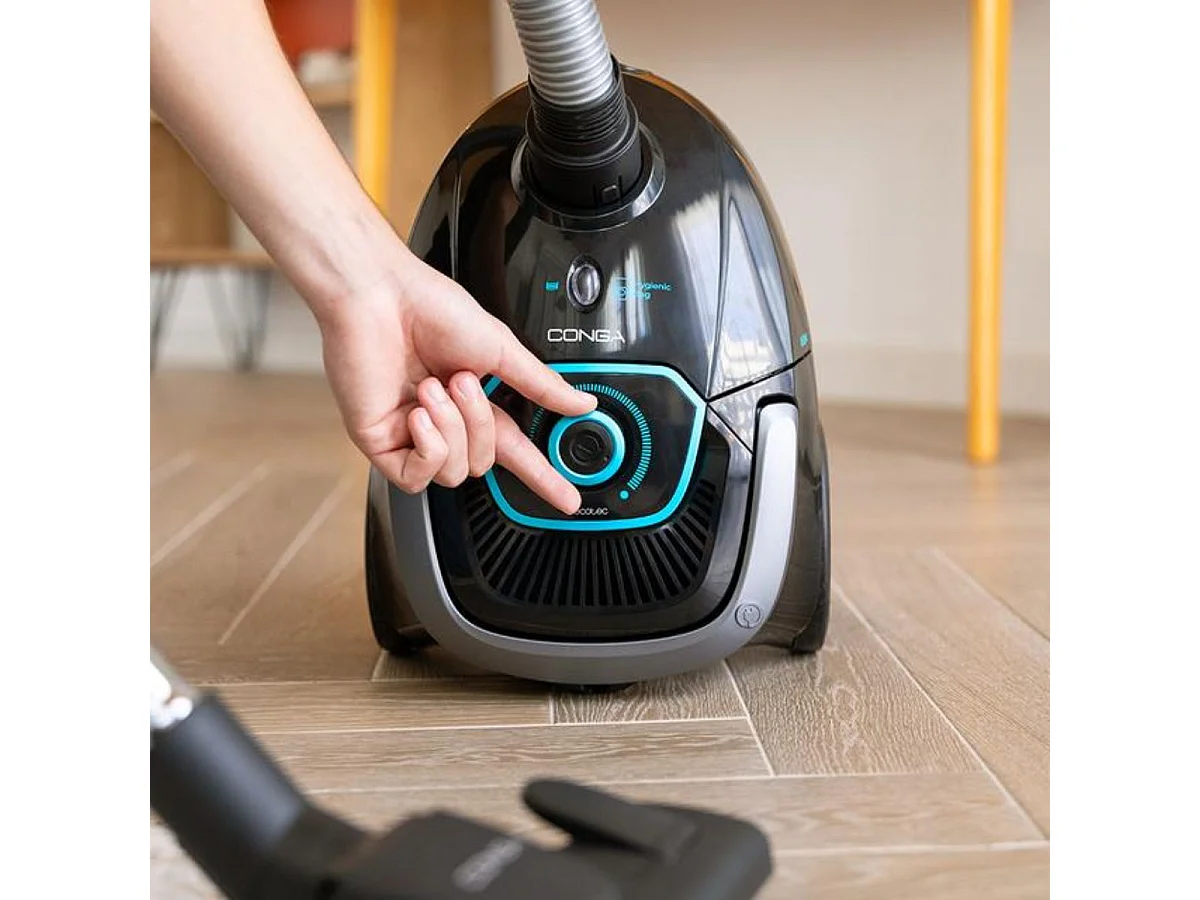 Aspirador de trineo Cecotec Conga Rockstar Powerbag 850W ultra ligero negro