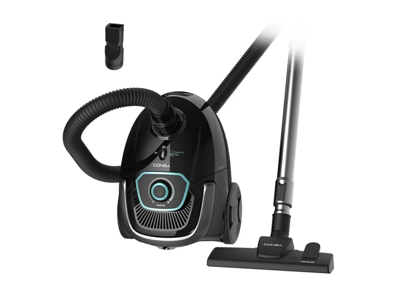 Aspirador de trineo Cecotec Conga Rockstar Powerbag 850W ultra ligero negro