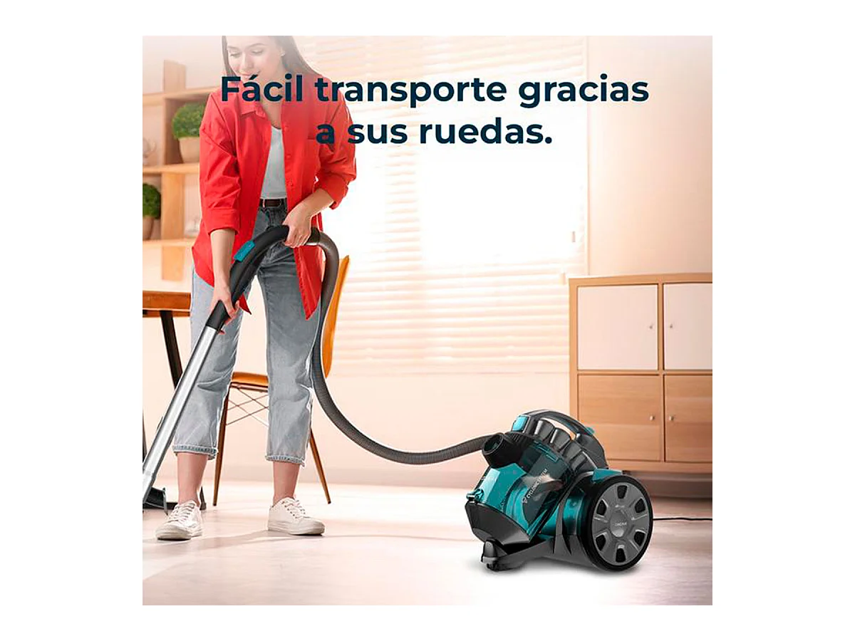 Aspirador de trineo Cecotec Conga Rockstar Multicyclonic Compact X-Treme 800W 20kPa 2L negro