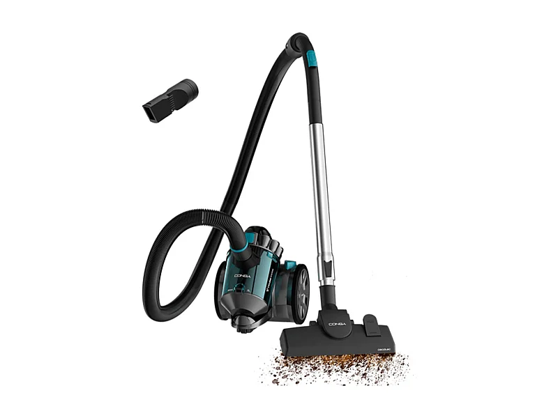Aspirador de trineo Cecotec Conga Rockstar Multicyclonic Compact X-Treme 800W 20kPa 2L negro