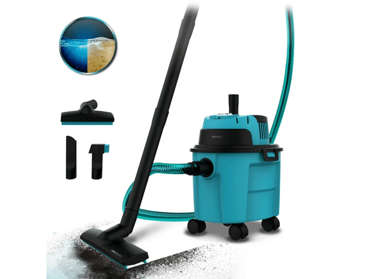 Aspirador de trineo Cecotec Conga Wet&Dry Compact Garden 1000W 10L negro/azul