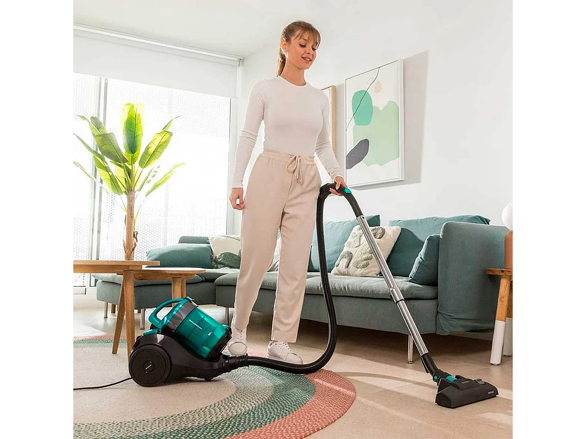 Aspirador de trineo Cecotec Conga Rockstar Multicyclonic Compact Plus 800W 20kPa con accesorios negro