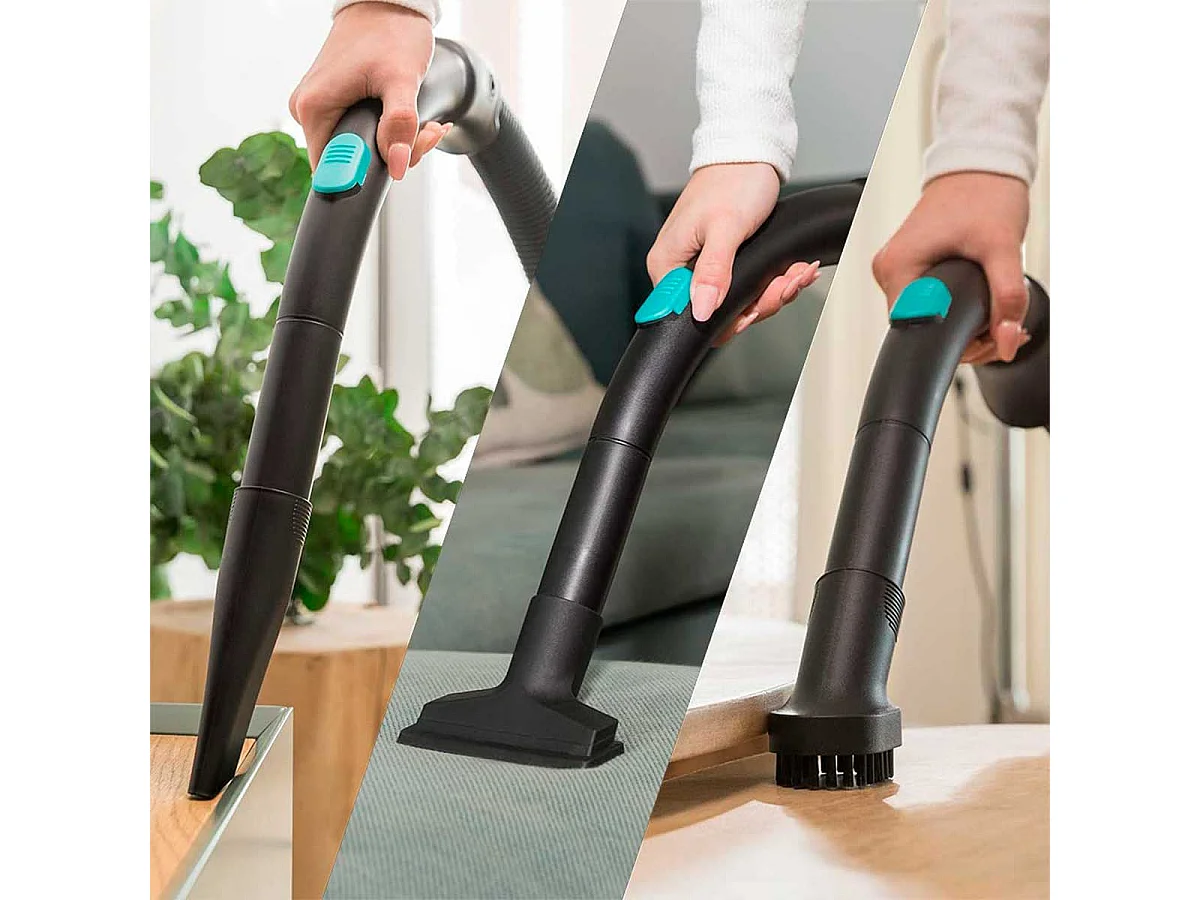 Aspirador de trineo Cecotec Conga Rockstar Multicyclonic Compact Plus 800W 20kPa con accesorios negro