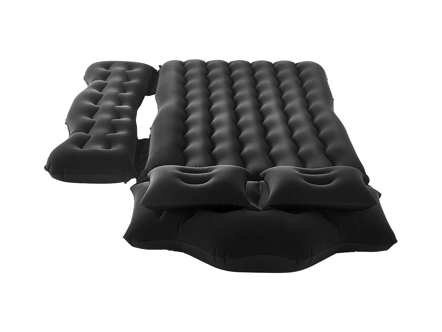 Matelas Gonflable, SucceBuy Matelas Gonflable Voiture Lit de Couchage Floqué pour Siège Arrière Noir