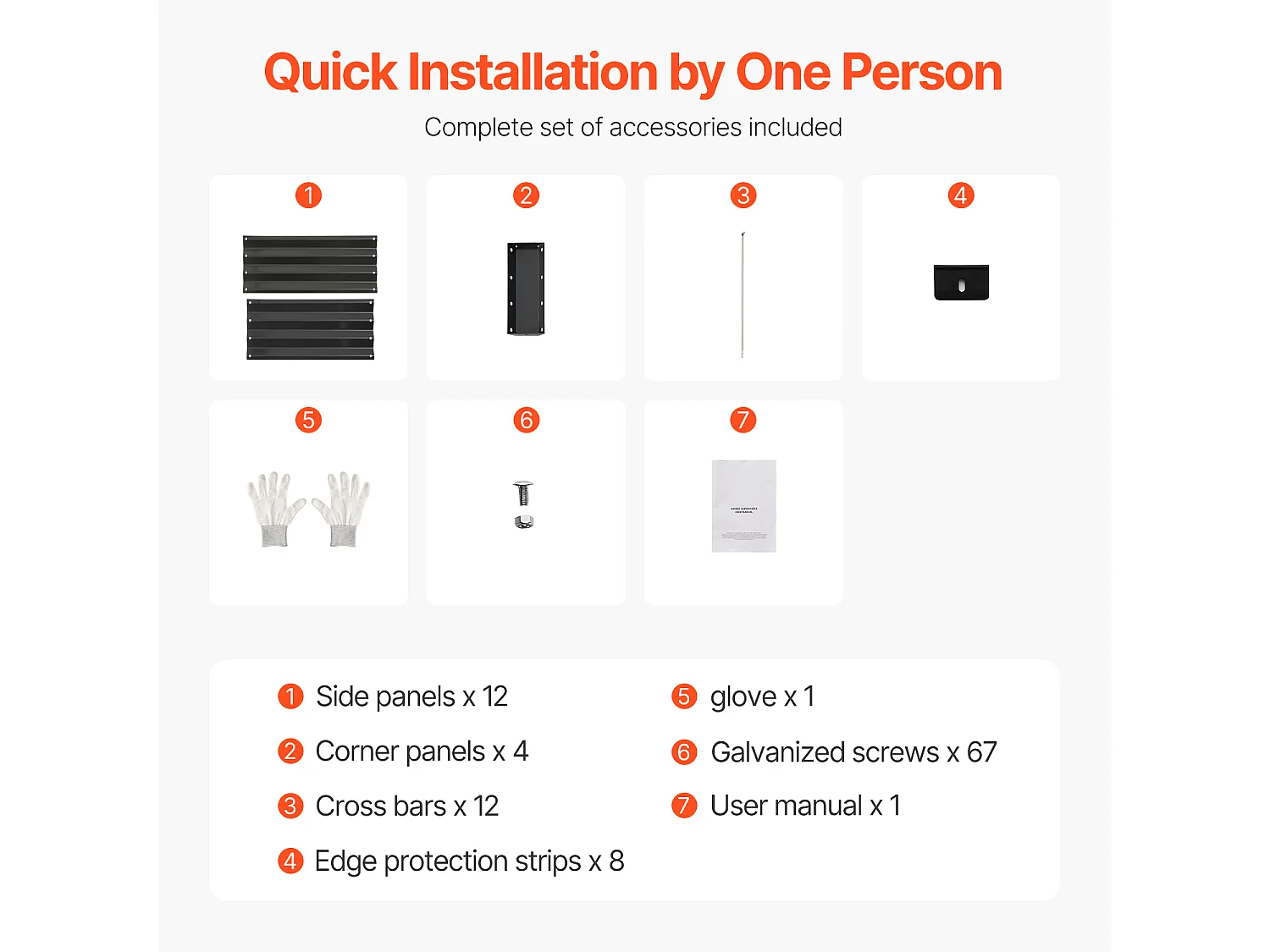 Jardinière Lit de Jardin Surélevé Potager SucceBuy Métal Galvanisé 2395x1200x280 mm