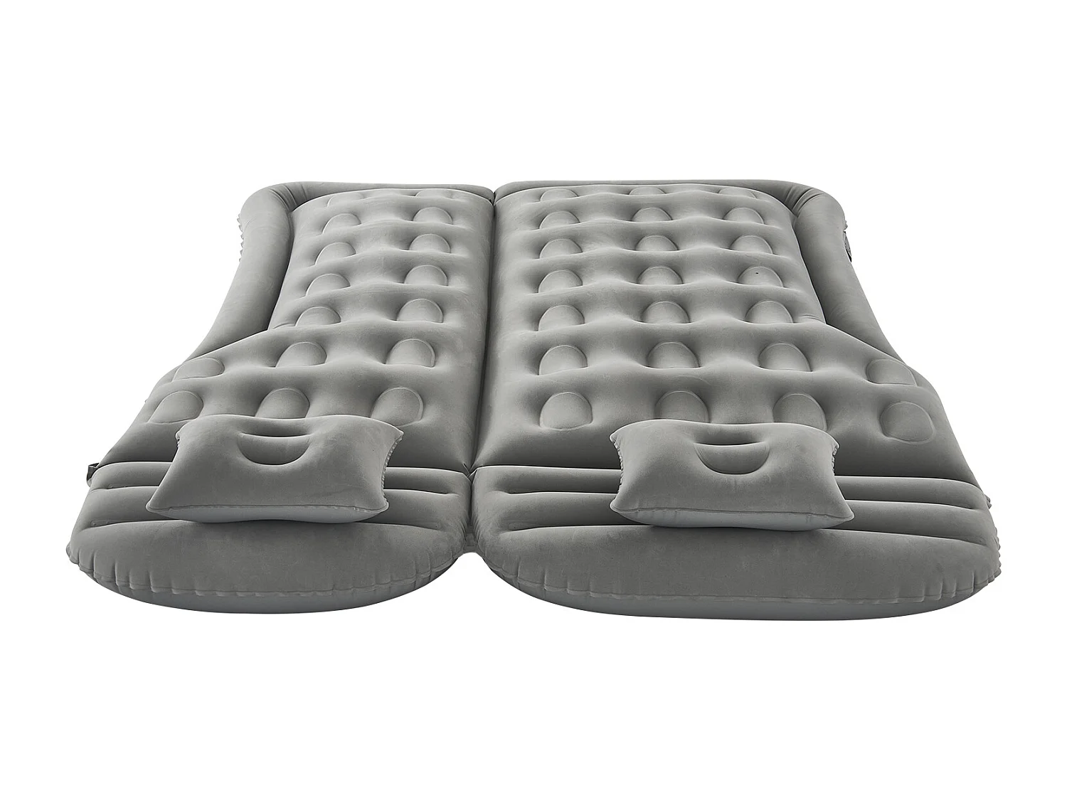 Matelas Gonflable, SucceBuy Matelas Gonflable Voiture Lit de Couchage Floqué avec Pompe à Air Gris