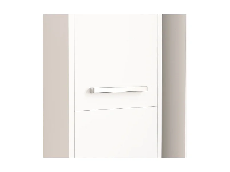 REGAŁ SŁUPEK BIAŁY NOWOCZESNY STOJĄCY WYSOKI 3 DRZWI 170cm SZAFKA ZAMYKANA