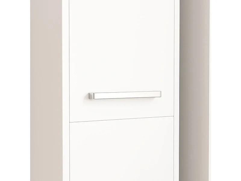 REGAŁ SŁUPEK BIAŁY NOWOCZESNY STOJĄCY WYSOKI 3 DRZWI 170cm SZAFKA ZAMYKANA