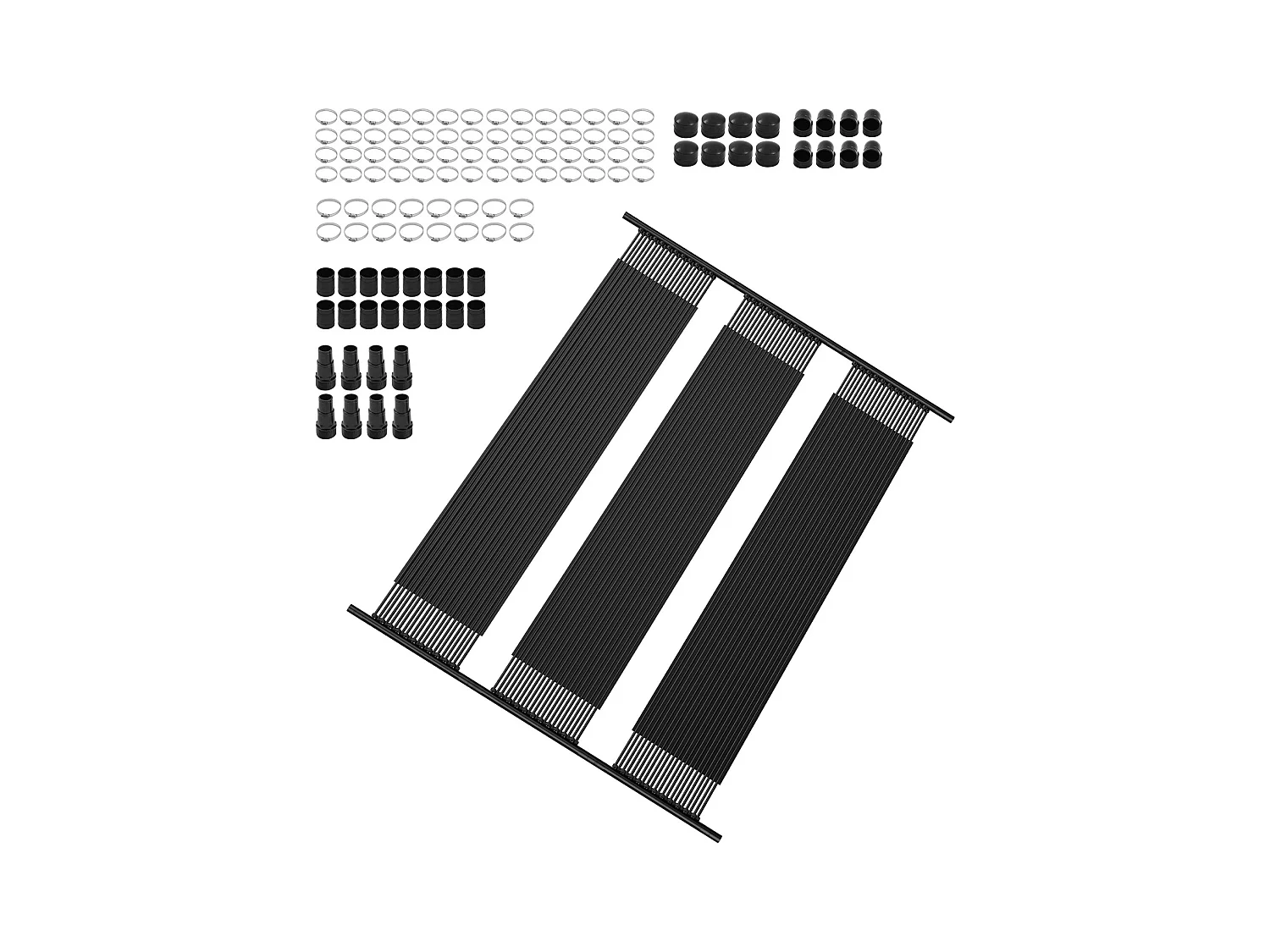 Chauffage Solaire SucceBuy, Pour Piscine Hors Sol, Dimensions 1235x3100 mm, Lot de 4