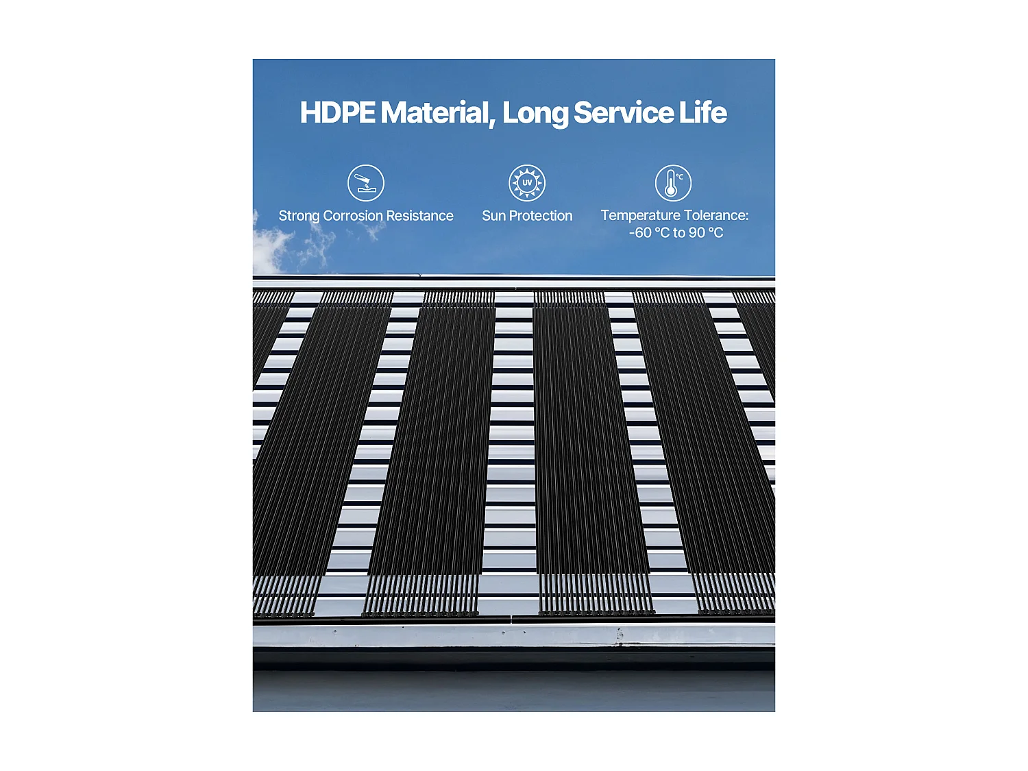 Zonneverwarming SucceBuy, Voor Bovengronds Zwembad, Afmetingen 1235x3100 mm, Set van 4