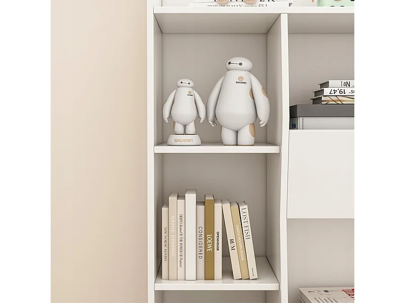 Offenes Regal, geräumige weiße Kommode Kalax für Bücher, modern, groß, für das Büro