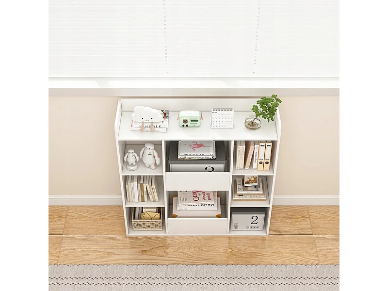 Offenes Regal, geräumige weiße Kommode Kalax für Bücher, modern, groß, für das Büro