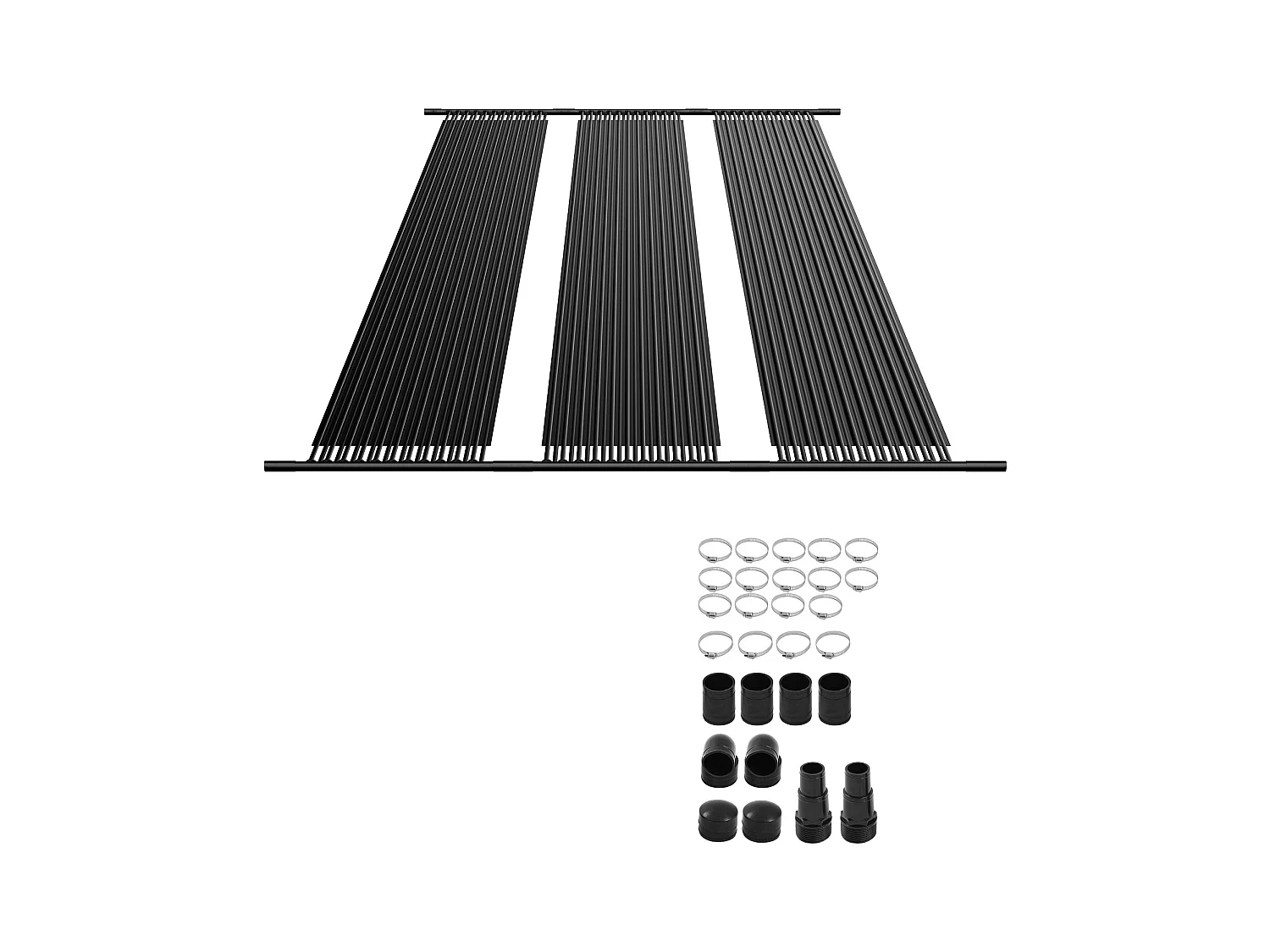 Chauffage Solaire SucceBuy, Pour Piscine Hors Sol et Enterrée, 1235x7340 mm