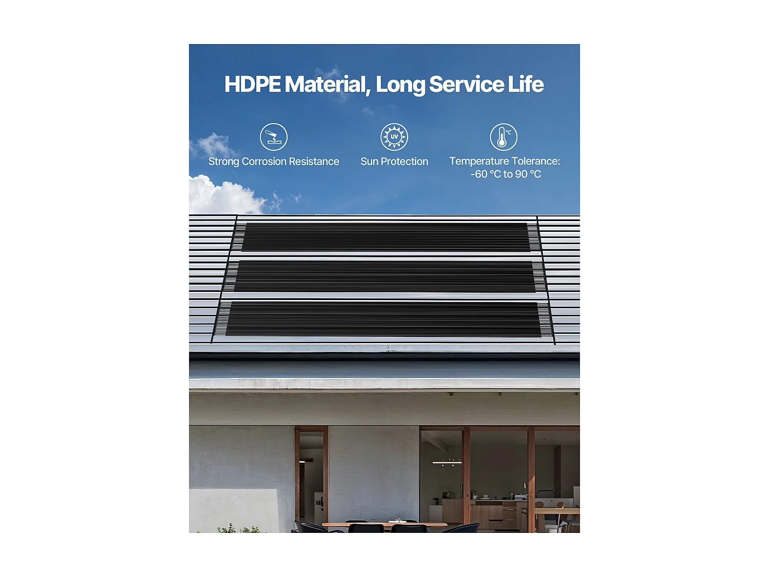 Zonneverwarming SucceBuy, Voor Bovengrondse en Ingegraven Zwembaden, 1235x7340 mm