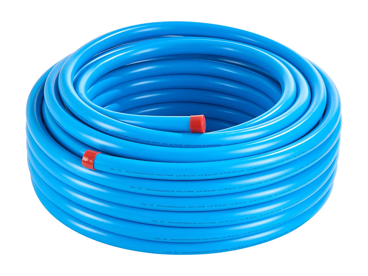 Kit de Conduite SucceBuy de Compresseur d'Air 7.62/10.16cm x 3048cm HDPE/Aluminium, Bleu