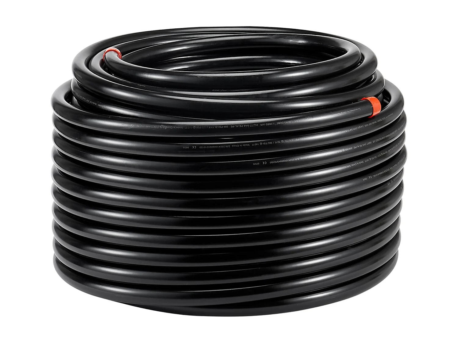 Kit Tubazione SucceBuy Compressore d'Aria in PU 7.62/10.16cm x 6096cm, Nero, Sistema Aria