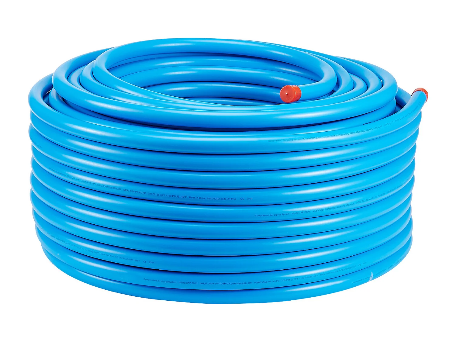 Kit de Tubería SucceBuy de Compresor de Aire 7.62/10.16cm x 6096cm HDPE-Aluminio, Azul