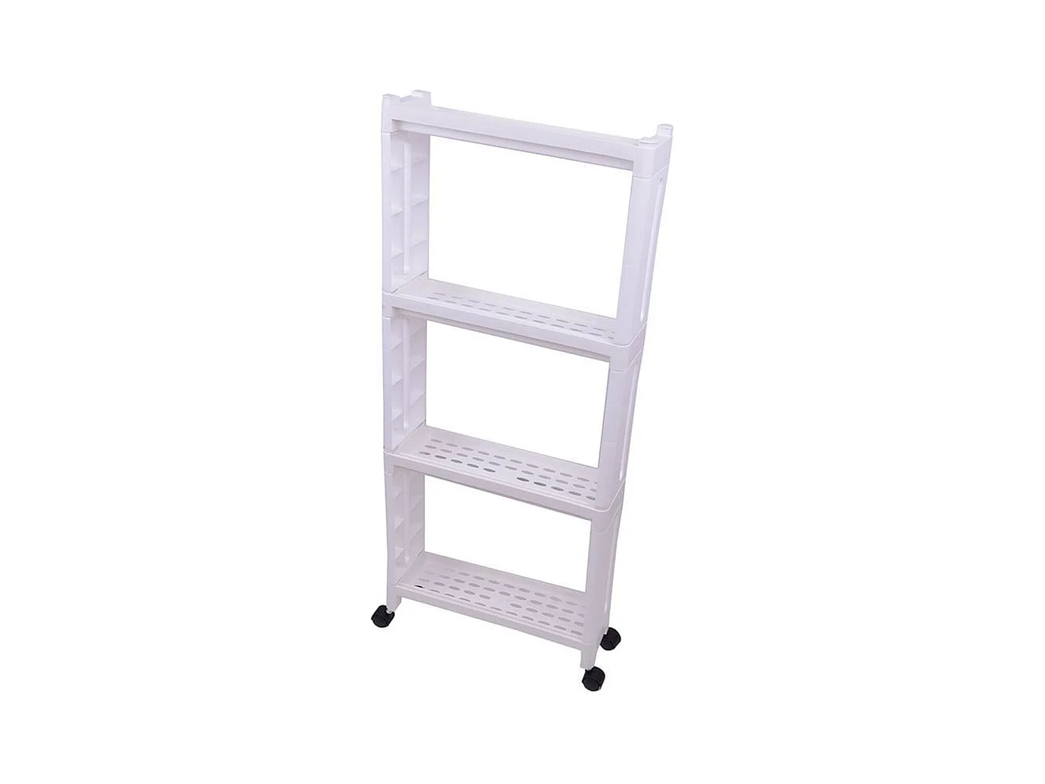 Estantería corredera cocina 4 niveles blanco 93x40x13,8 cm