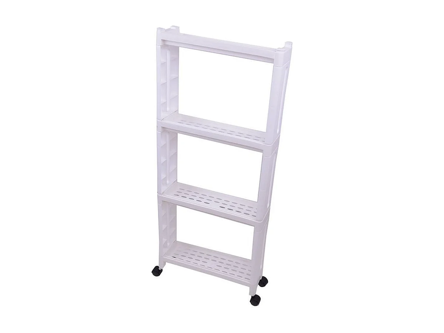 Estantería corredera cocina 4 niveles blanco 93x40x13,8 cm