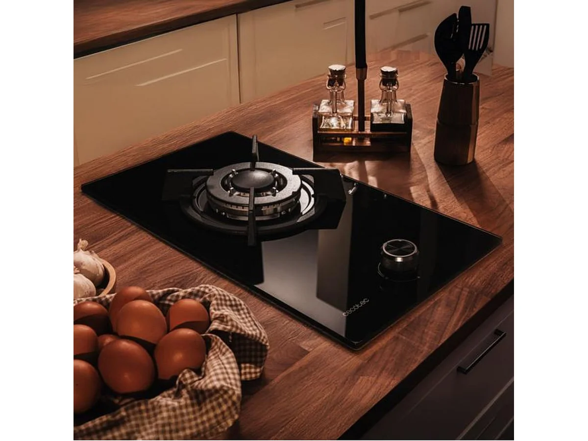 Placa de gas Cecotec Bolero Squad G 1200S 3500W 1 fuego negro 29 cm