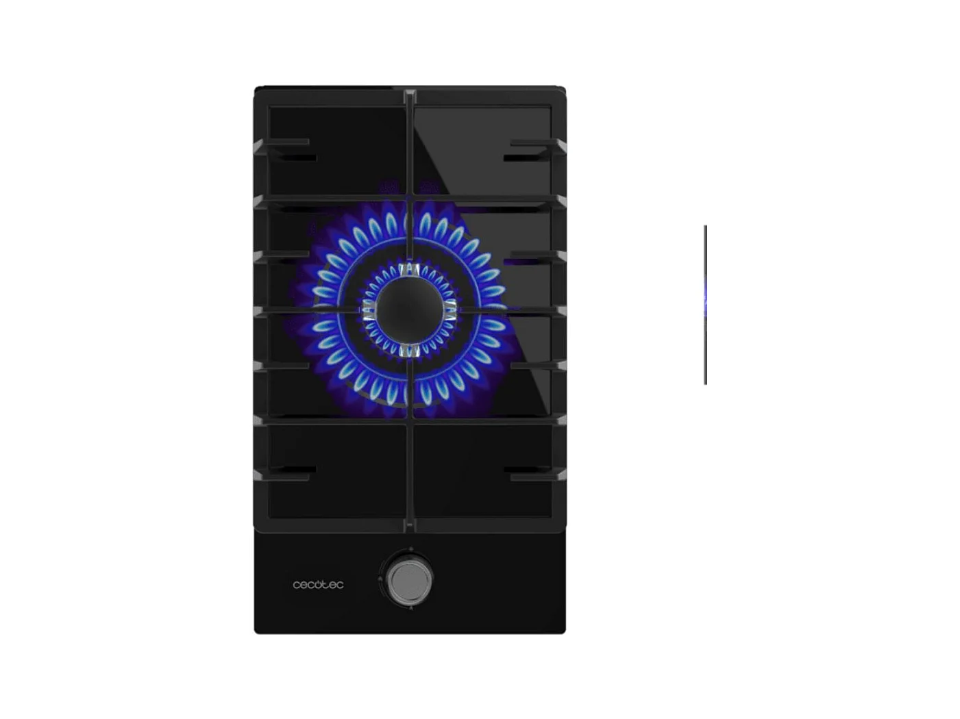 Placa de gas Cecotec Bolero Squad G 1200F 3500W 1 fuego WOK negro 29 cm