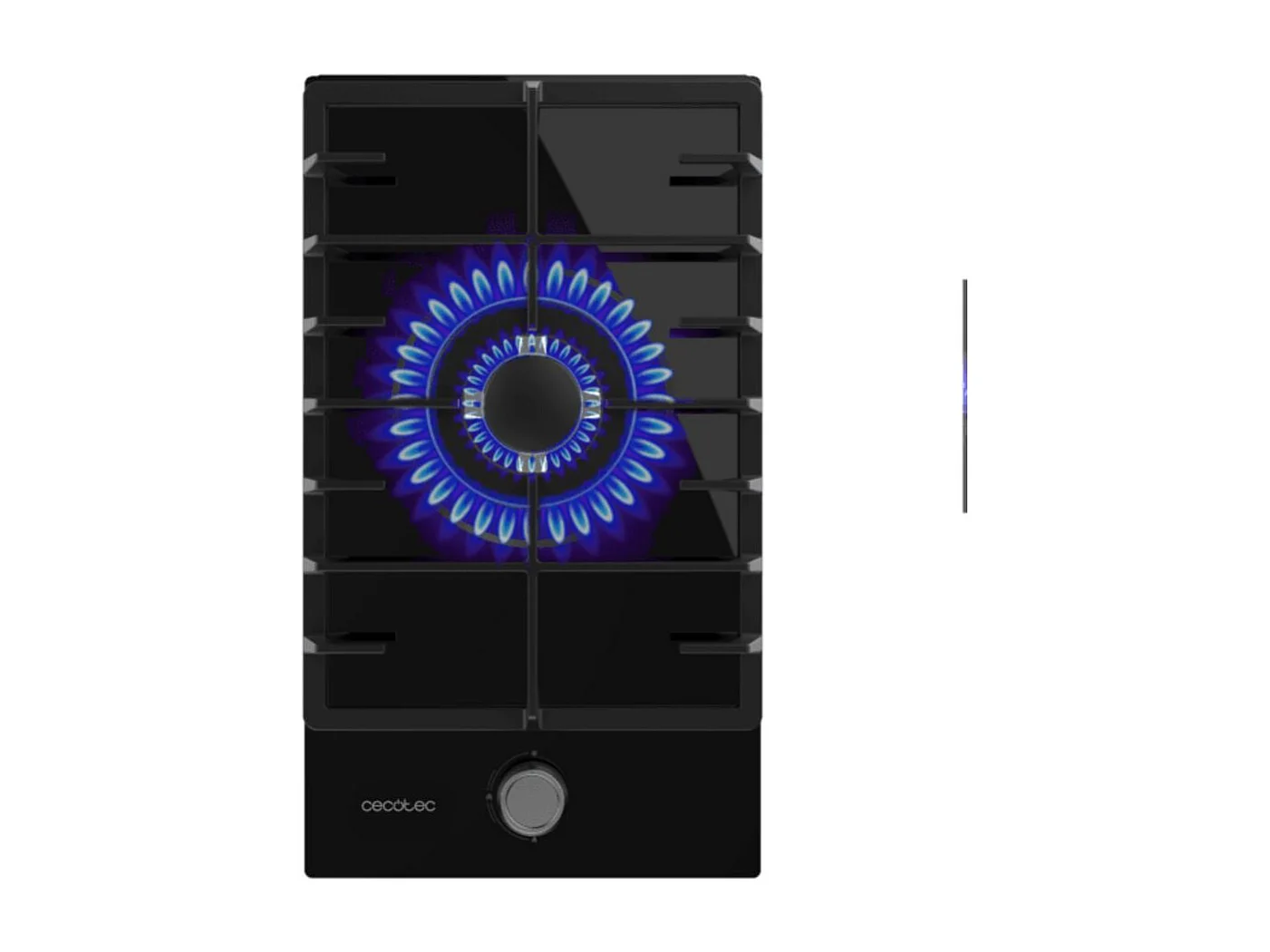 Placa de gas Cecotec Bolero Squad G 1200F 3500W 1 fuego WOK negro 29 cm