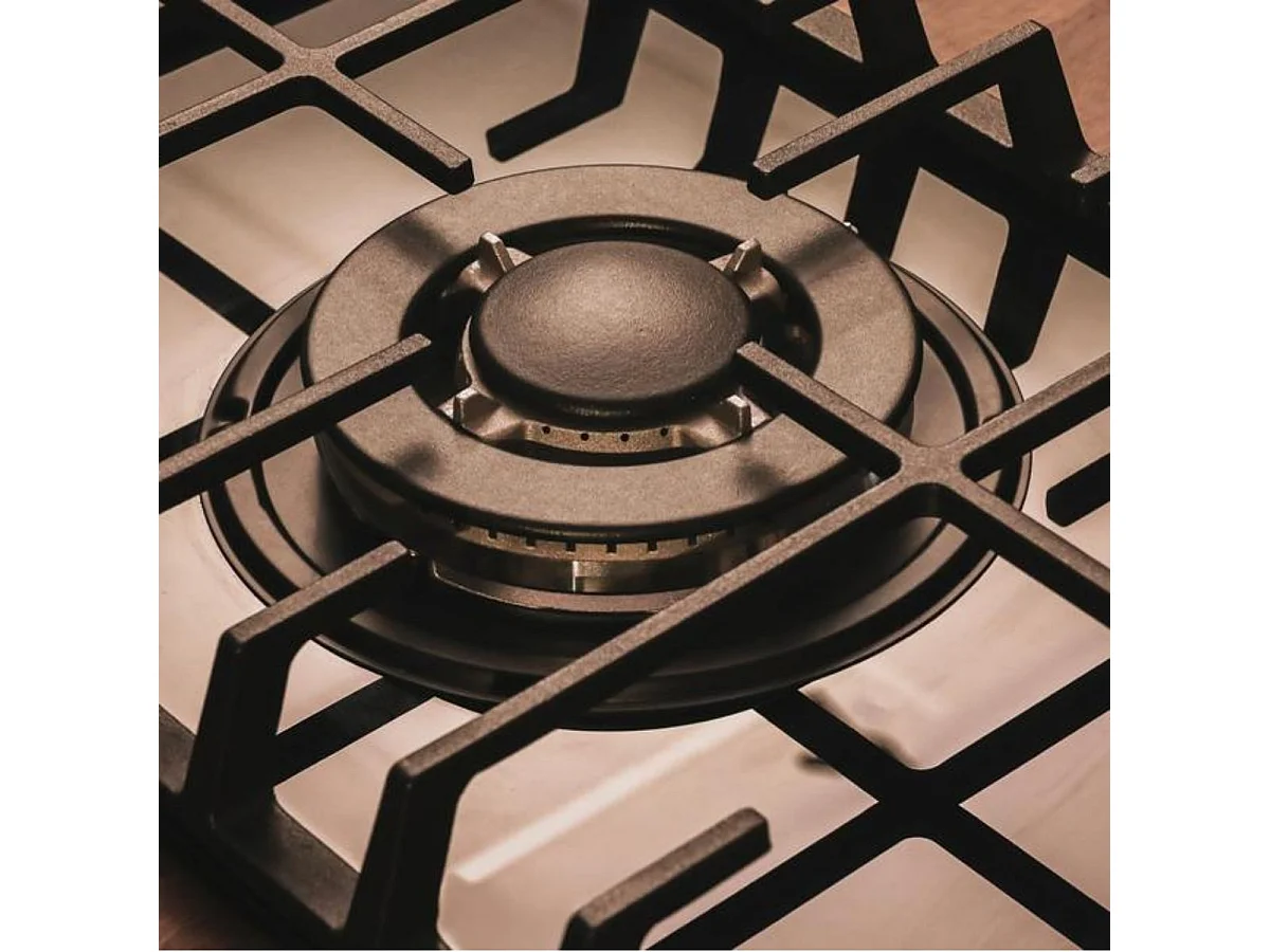 Placa de gas Cecotec Bolero Squad G 1200F 3500W 1 fuego WOK negro 29 cm