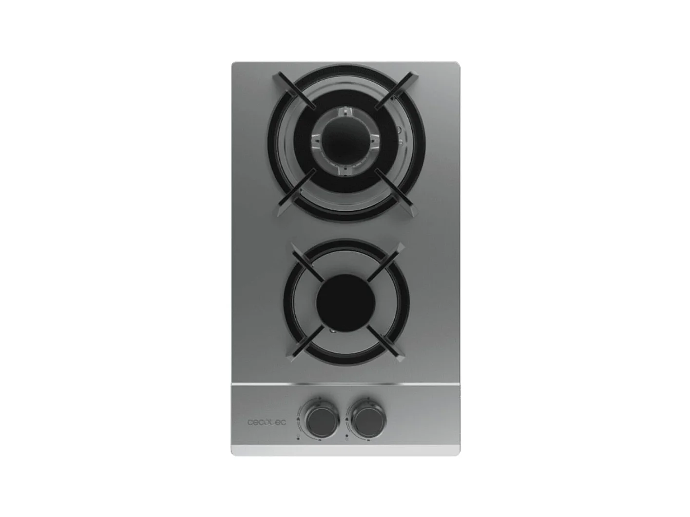 Placa de gas Cecotec Bolero Squad G 2200S 5250W 2 fuegos inox 29 cm