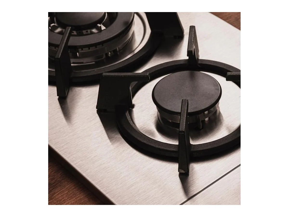 Placa de gas Cecotec Bolero Squad G 2200S 5250W 2 fuegos inox 29 cm