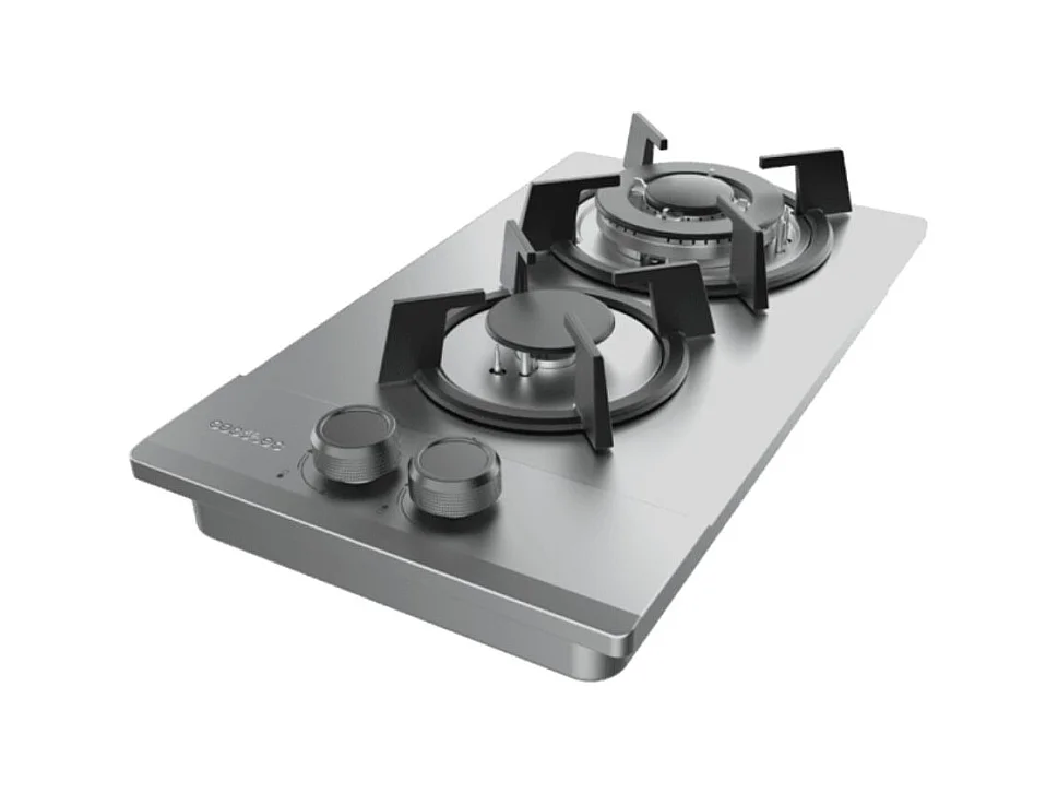 Placa de gas Cecotec Bolero Squad G 2200S 5250W 2 fuegos inox 29 cm