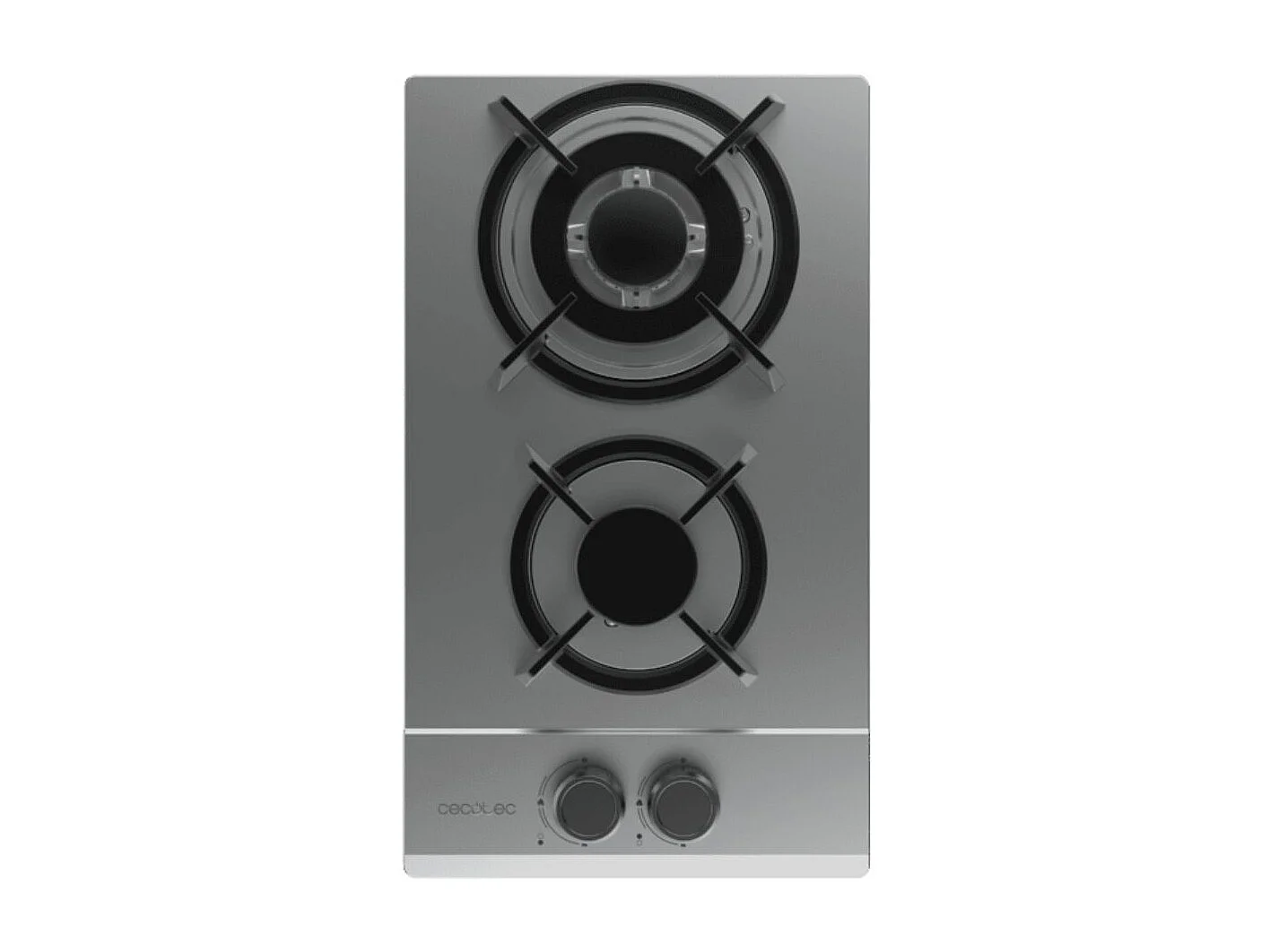 Placa de gas Cecotec Bolero Squad G 2200S 5250W 2 fuegos inox 29 cm