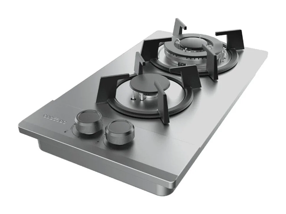 Placa de gas Cecotec Bolero Squad G 2200S 5250W 2 fuegos inox 29 cm
