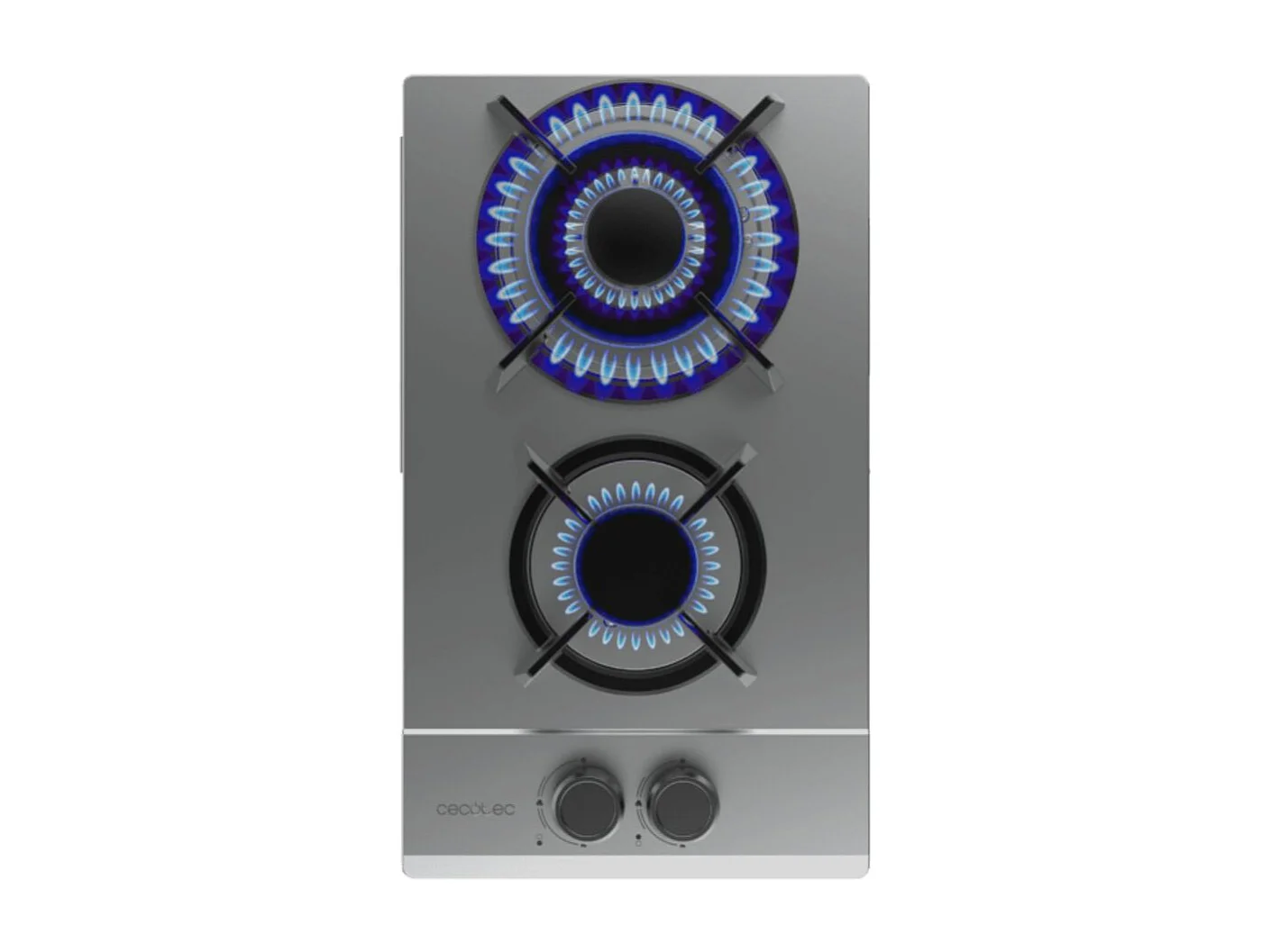 Placa de gas Cecotec Bolero Squad G 2200S 5250W 2 fuegos inox 29 cm