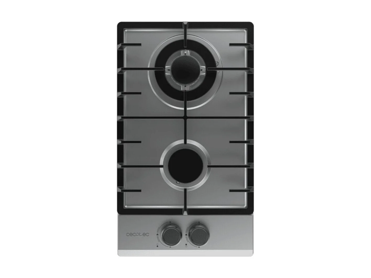 Placa de gas Cecotec Bolero Squad G 2200F 5250W 2 fuegos cristal inox 29 cm