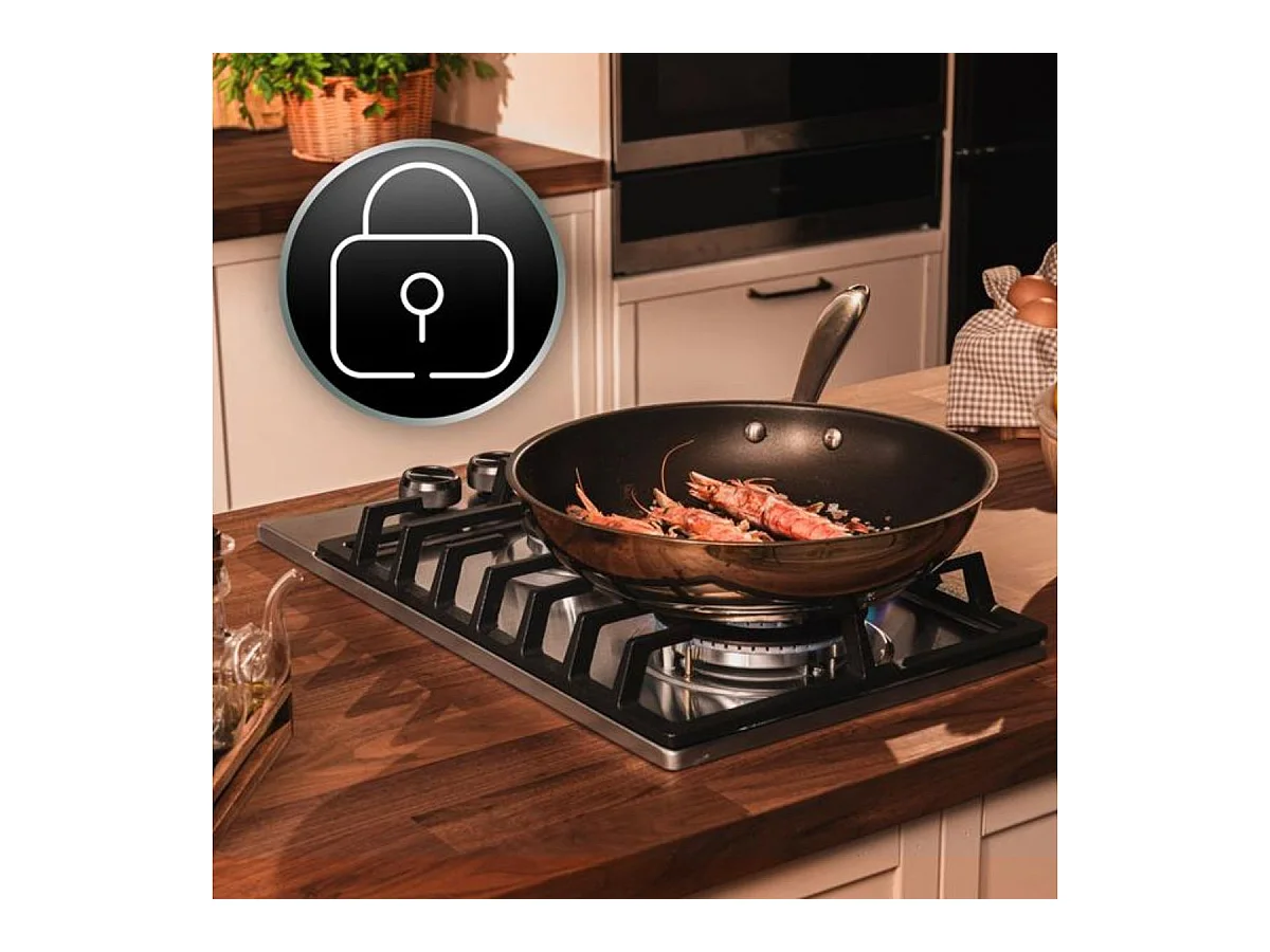 Placa de gas Cecotec Bolero Squad G 2200F 5250W 2 fuegos cristal inox 29 cm